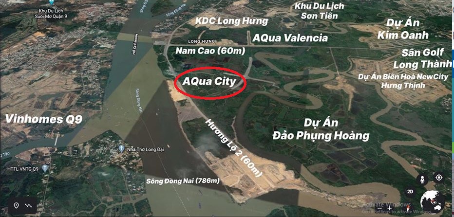 Địa Chỉ Aqua City – Vị Trí Đảo Phượng Hoàng CĐT Novaland