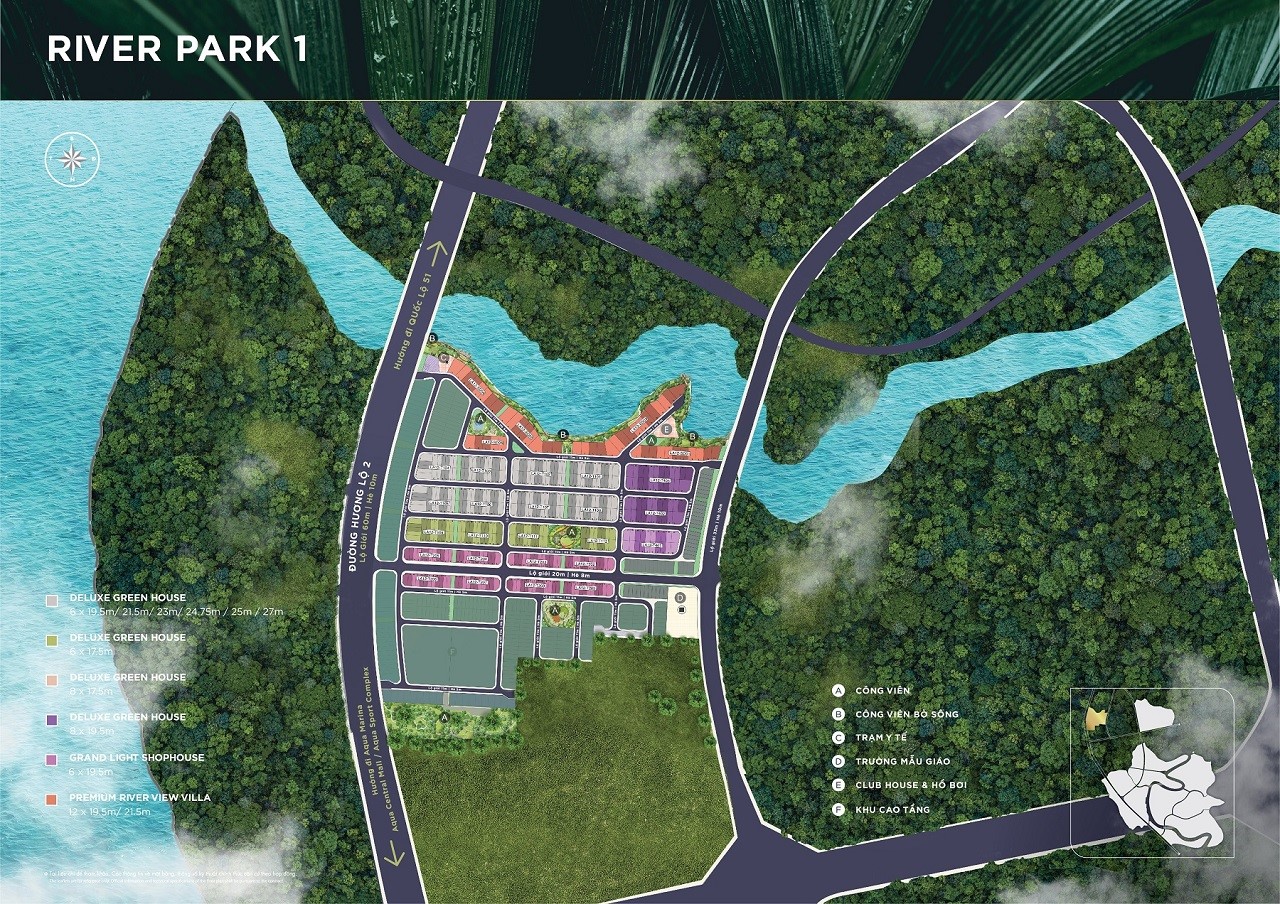 Mặt Bằng Tổng Thể RIVER PARK 1 – Aqua City